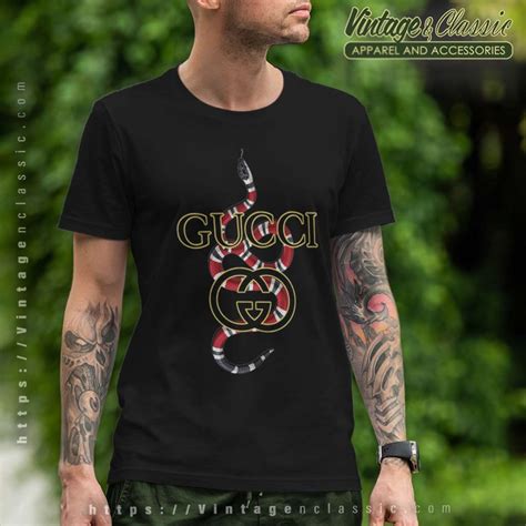 gucci snake t shirt grey